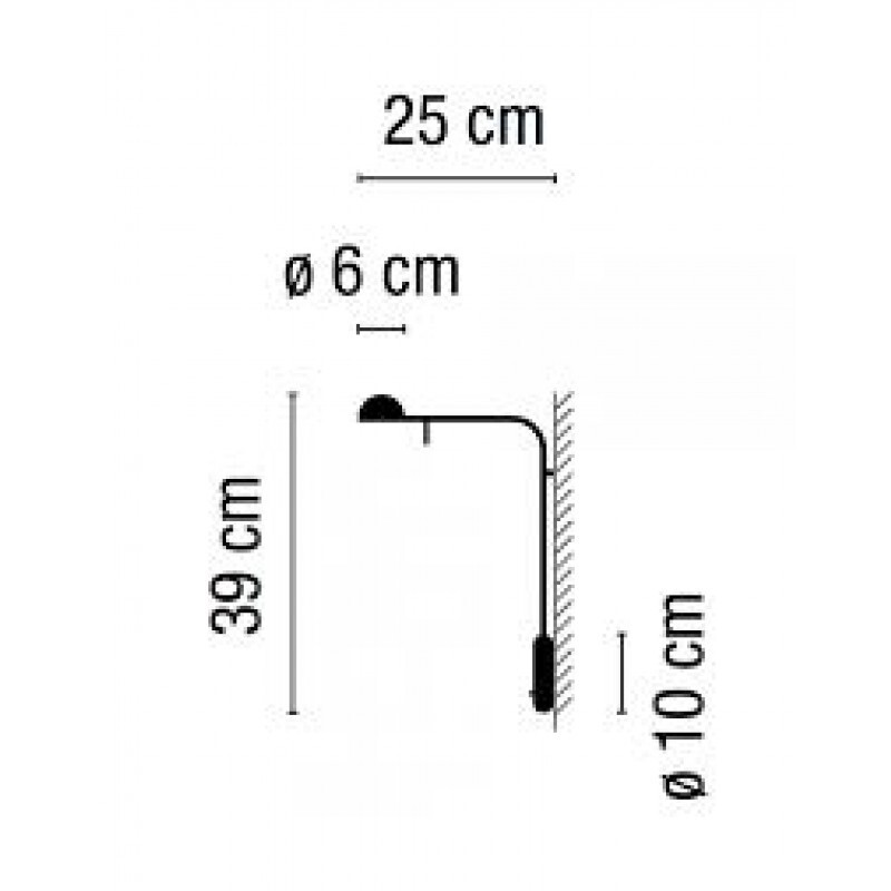 НАСТЕННЫЙ СВЕТИЛЬНИК VIBIA Pin 1680