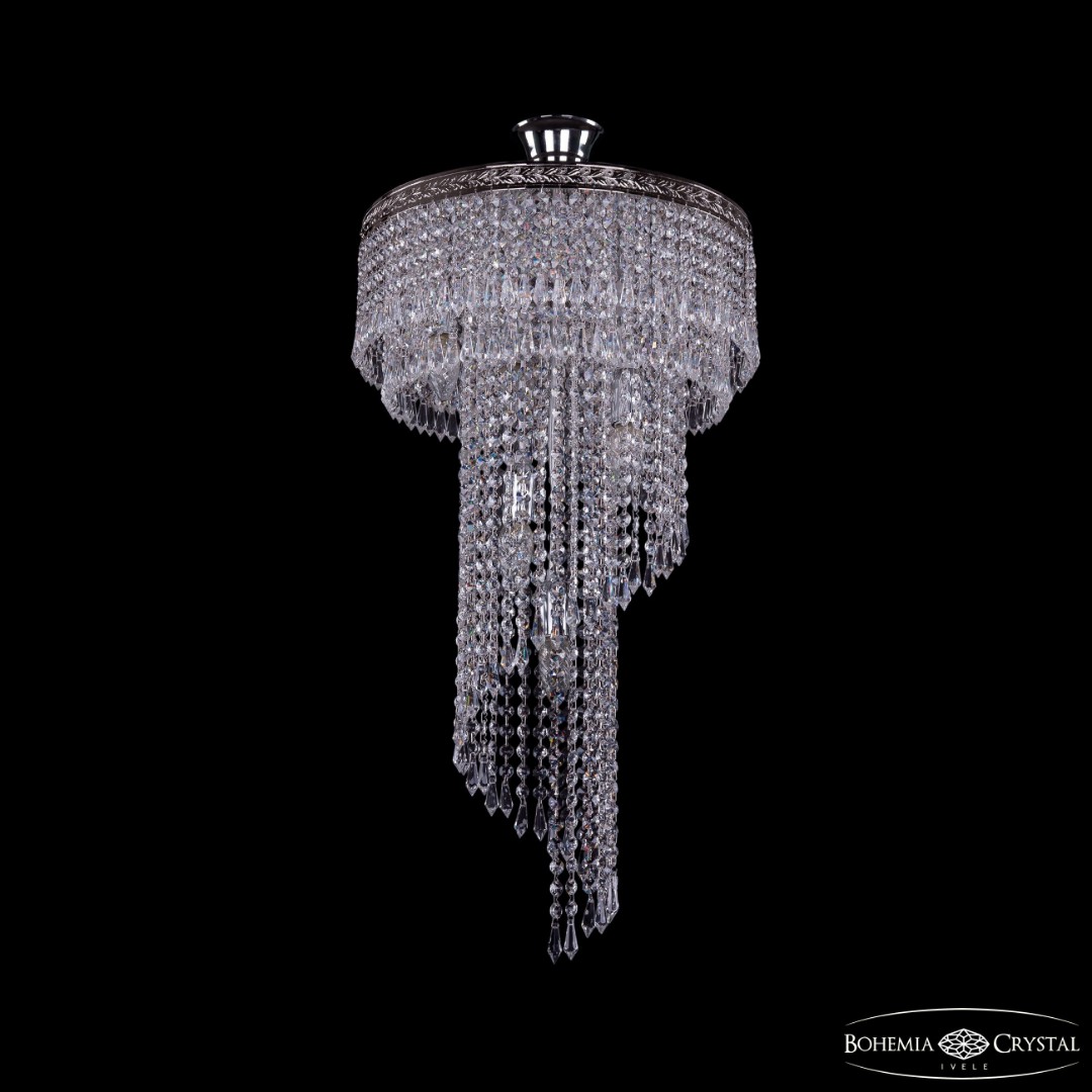 Люстра спираль хрустальная 8311/40-70 Ni Bohemia Ivele Crystal