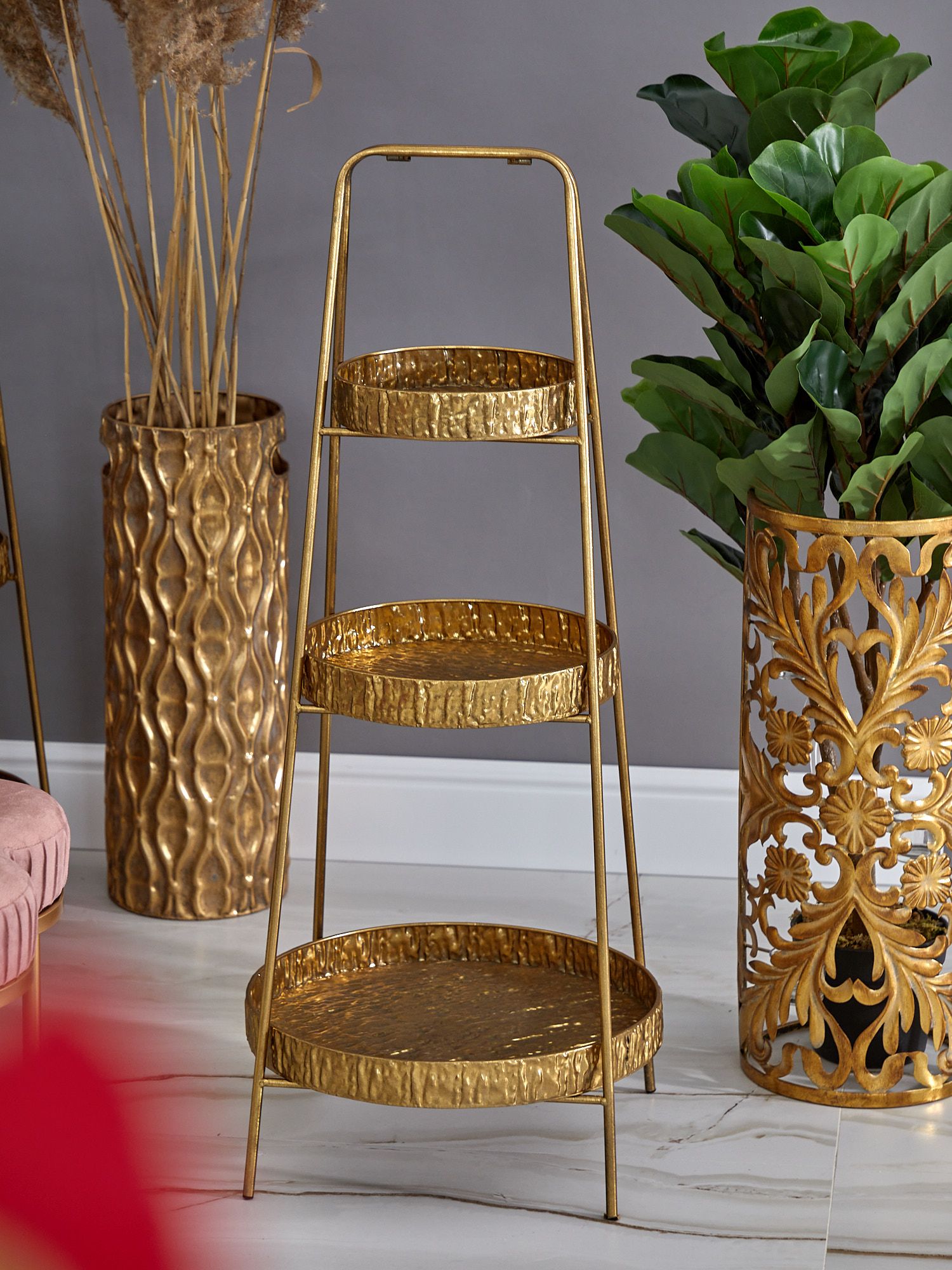 Этажерка Занзибар, трехъярусная Glasar 57-430