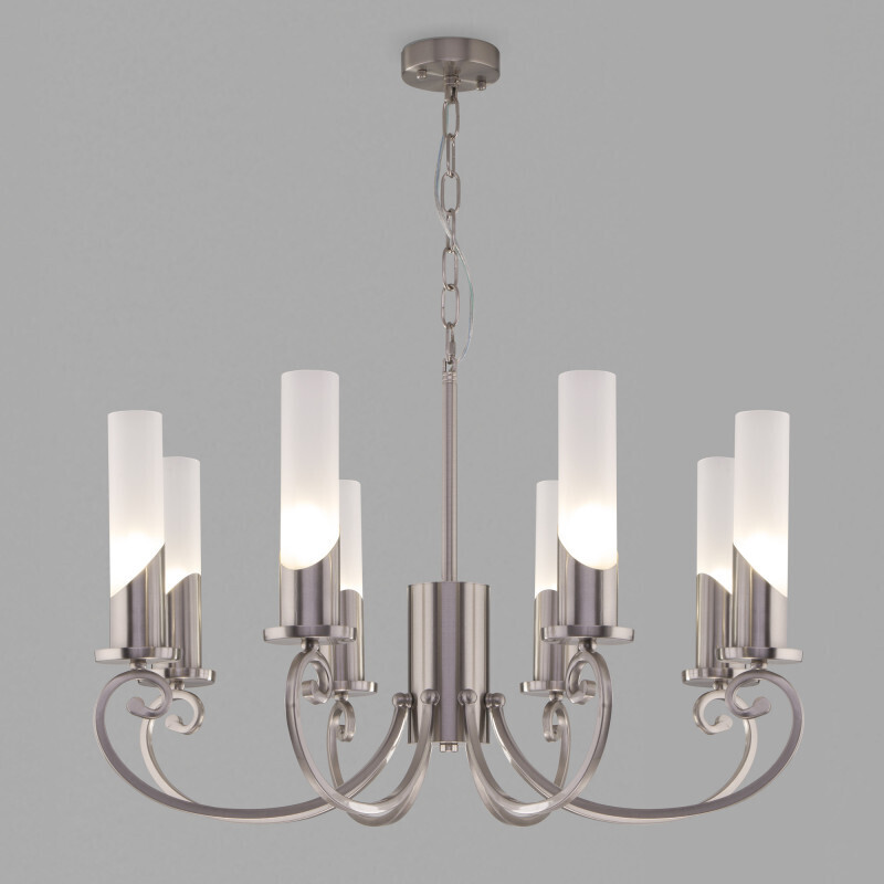 Подвесная люстра Eurosvet 60117/8 никель