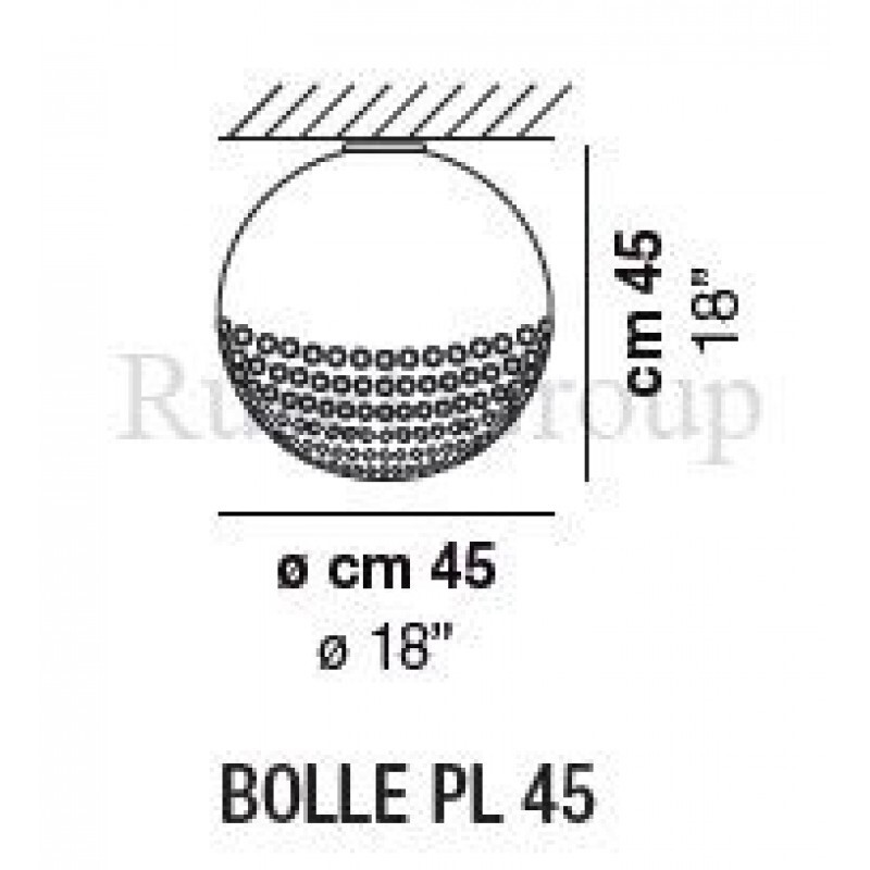 Потолочный светильник Vistosi BOLLE PL 45
