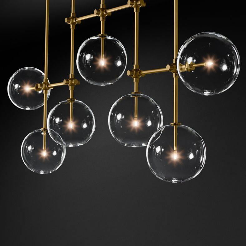 Потолочный светильник Delight Collection Globe Mobile 7A brass
