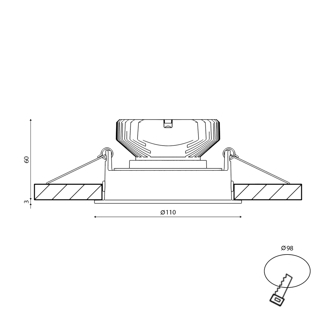 Корпус светильника SWG COMBO10-WH