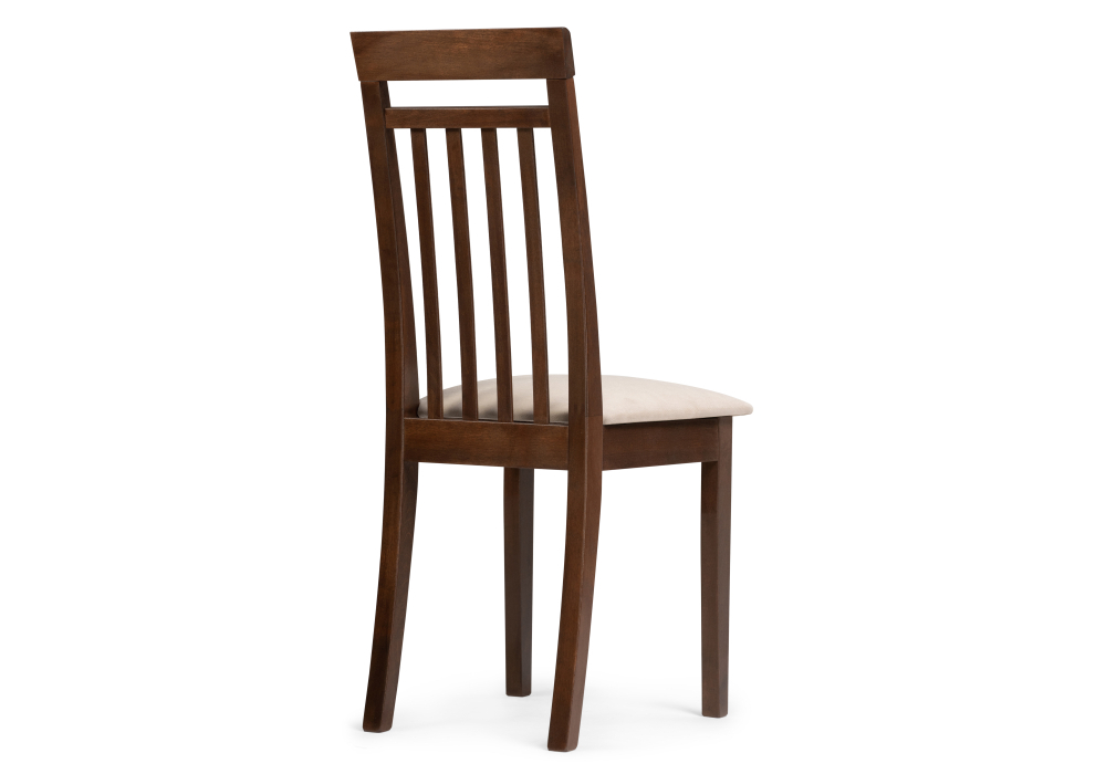 Стул деревянный Woodville Лорнис сливочный раф / темный орех 527067