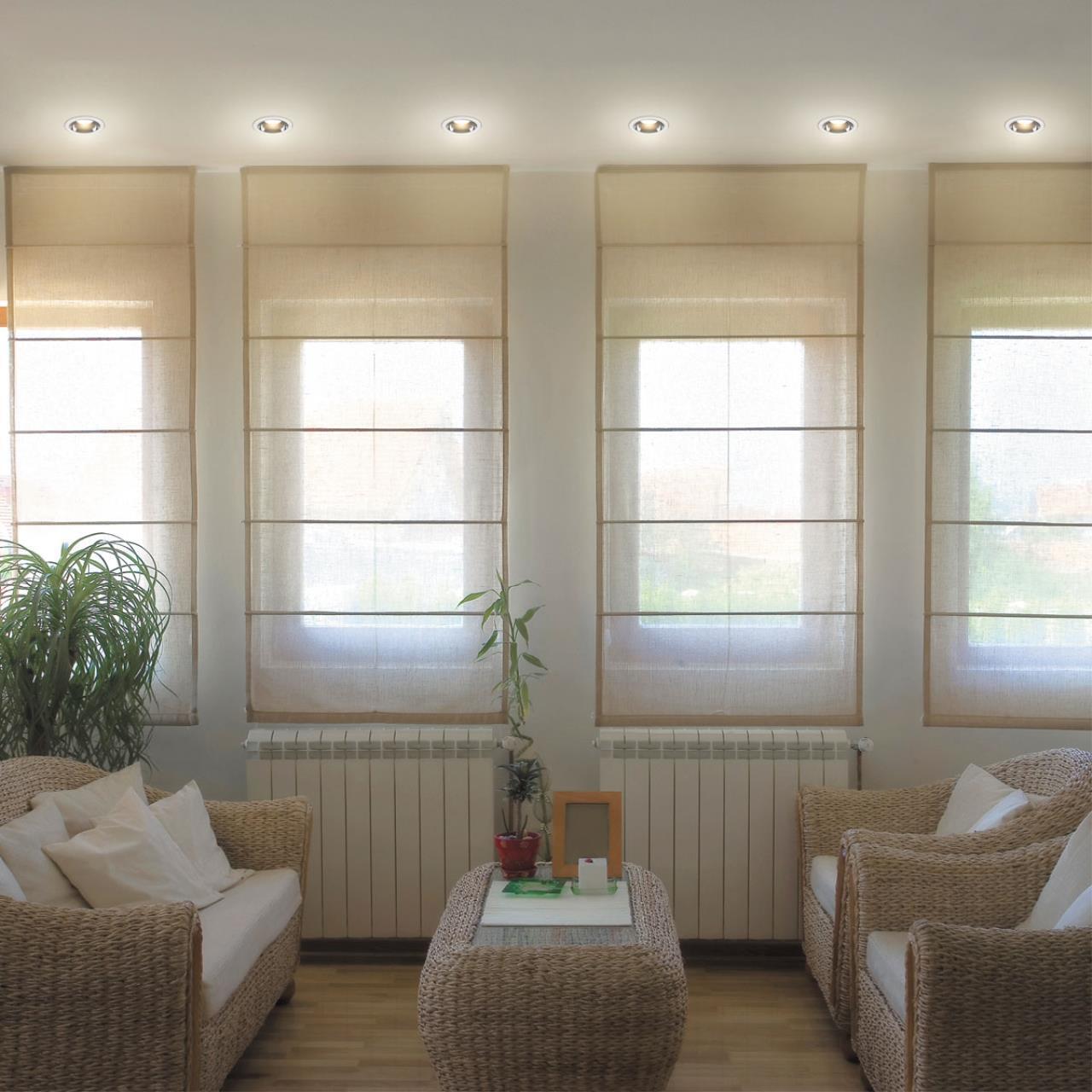 Встраиваемый диммируемый светильник на пульте управления со сменой цветовой температуры Novotech 358297