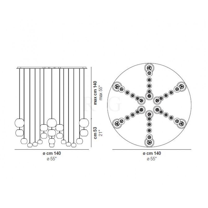 Люстра Vistosi OTO SP CHANDELIER 1