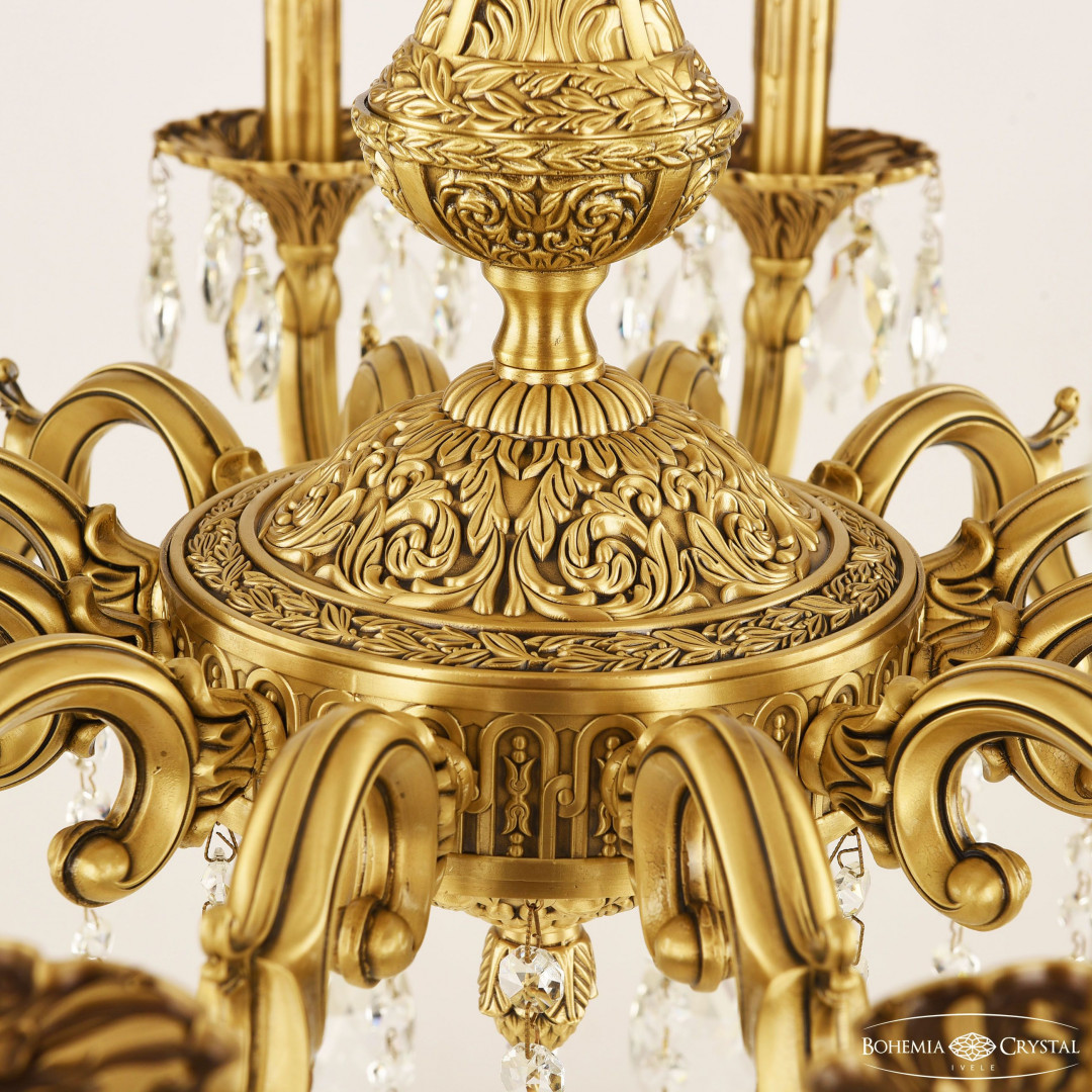 Люстра бронзовая с хрусталём 72101/12/250 B FP