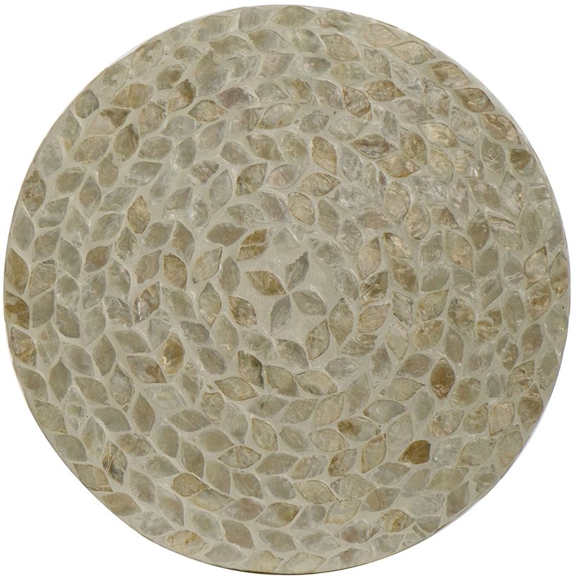 Столик акцентный с отделкой раковинами устриц Glasar 48744