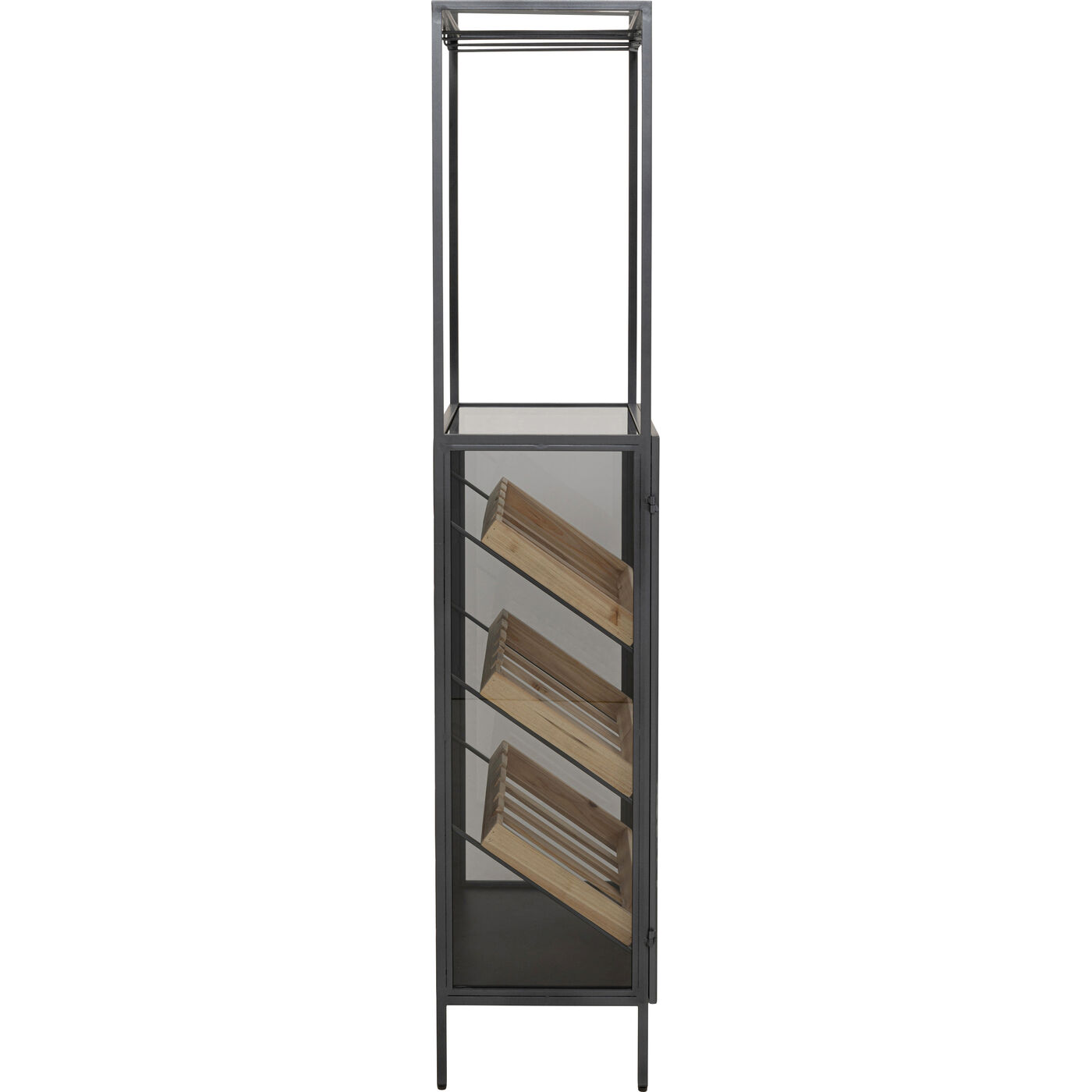 Винная полка Lisboa Bar Black 60x170cm KARE 70149