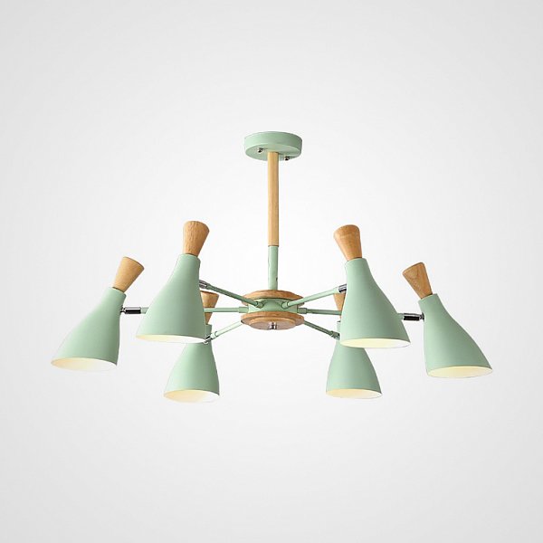 Люстра на штанге TUNE L6 Green by ImperiumLoft