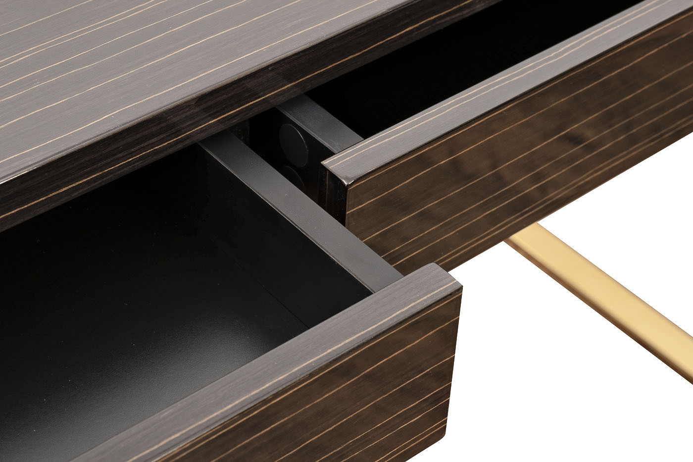 Стол письменный Golden Prism коричневый/золото Garda Decor 84HB-D319P