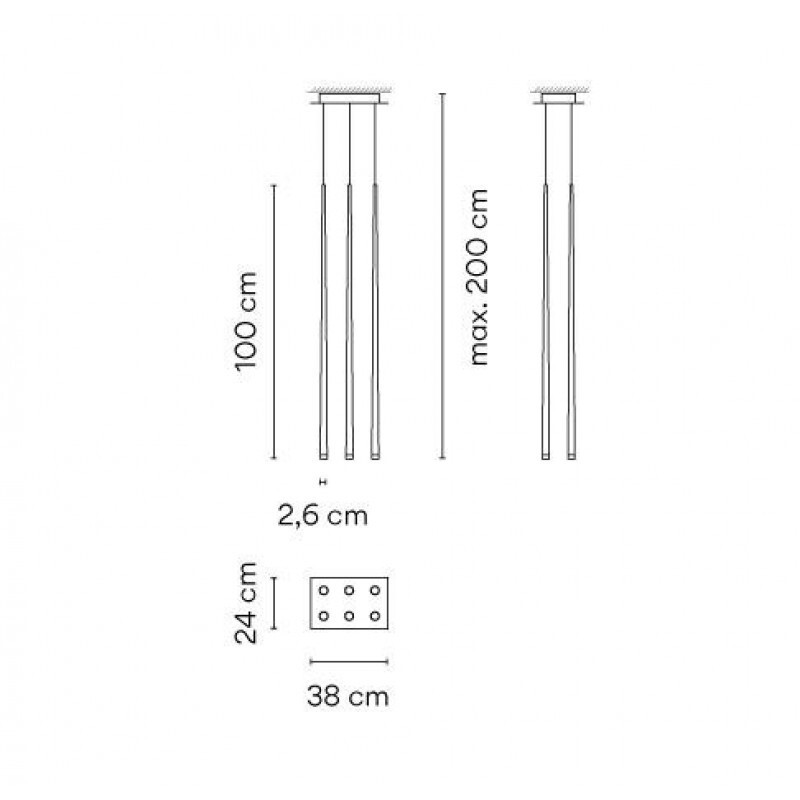 ПОДВЕСНОЙ СВЕТИЛЬНИК VIBIA Slim 0933