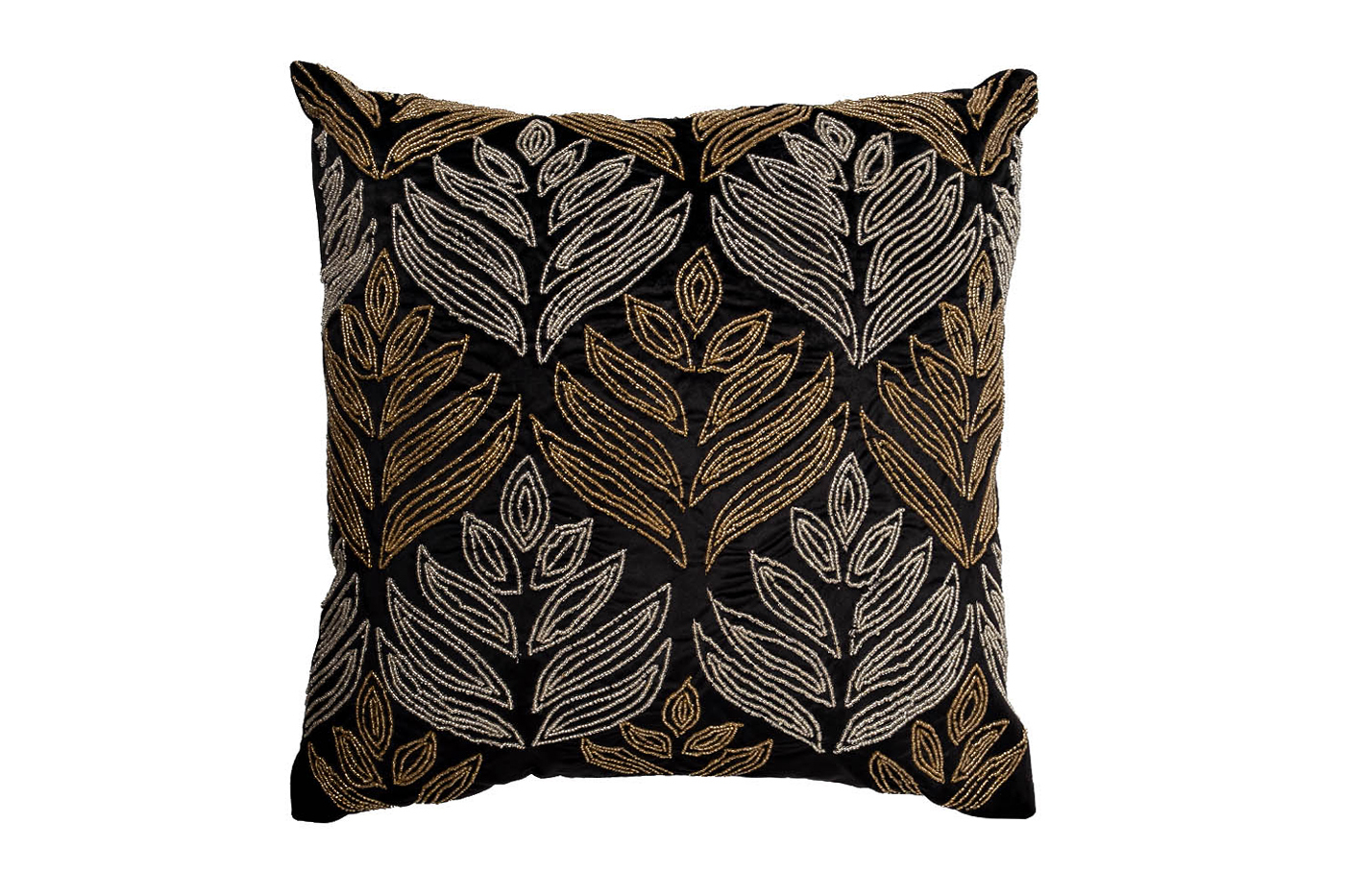 Подушка декоративная с бисером Акация черная Garda Decor 70SW-12130