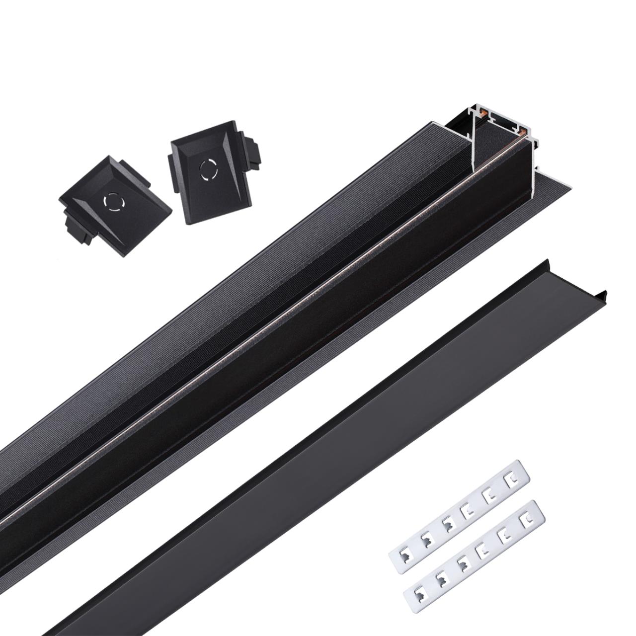 Низковольтный шинопровод для встраиваемого монтажа в ГКЛ, длина 2м (в коплекте заглушки-2шт; соедини Novotech 135199