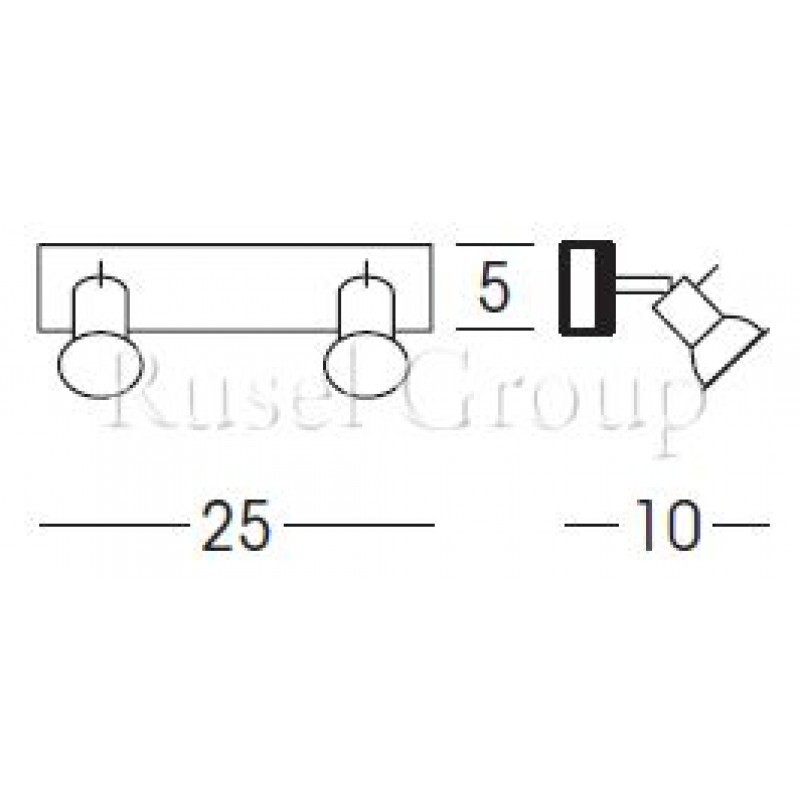 Настенно-потолочный светильник Linea Light SPOTTY 7346