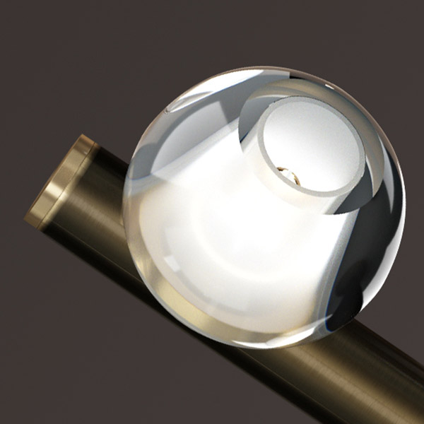 Настольная лампа ILIANA TAB Brass Black by ImperiumLoft