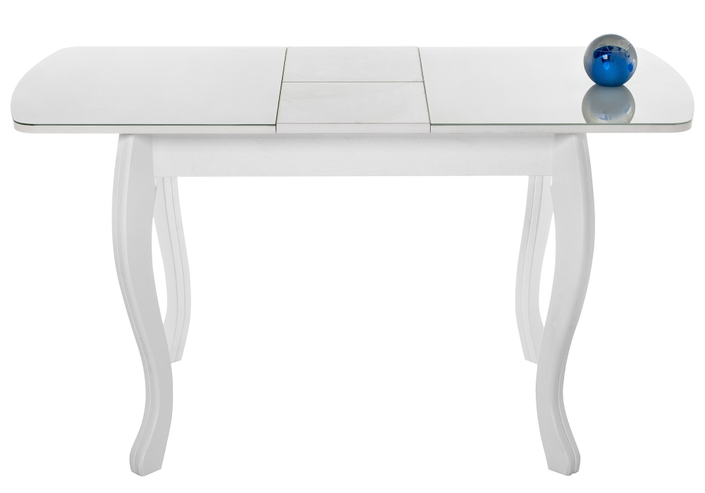 Стол стеклянный Woodville Бриллиант белый 368654