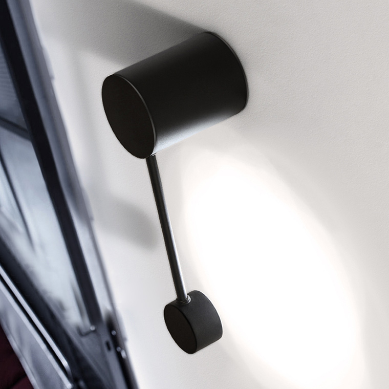 Бра Via Pin Wall Injection L41,5+29,5 Black by ImperiumLoft