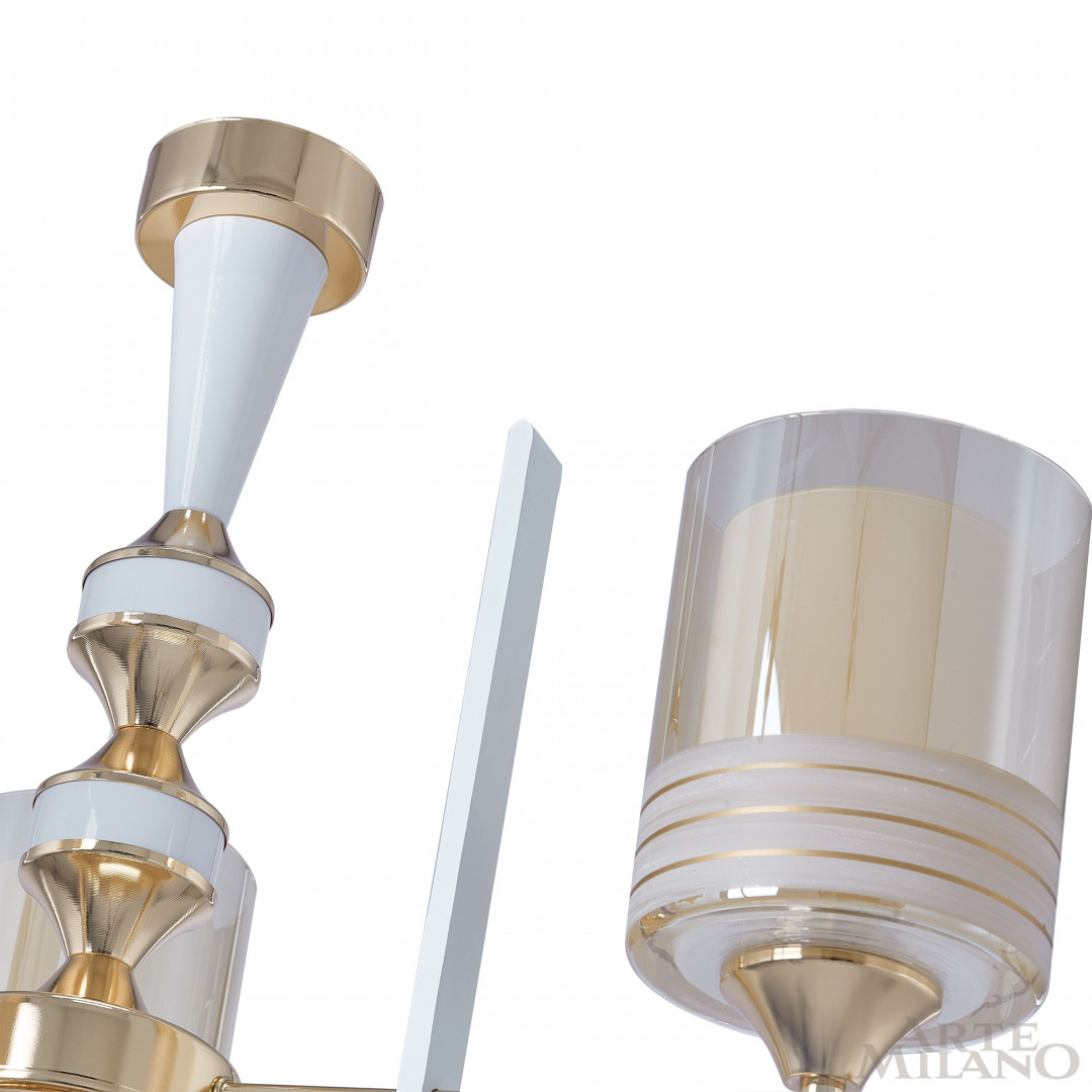 Люстра подвесная с плафонами 306087/3 Wh/Gd Arte Milano