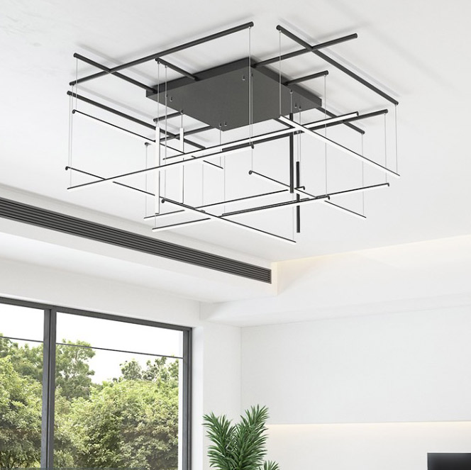 Потолочная люстра INLET E Black by ImperiumLoft