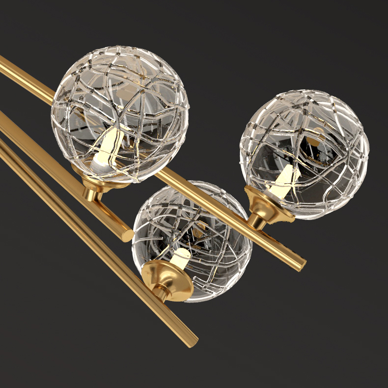 Потолочная люстра INGELA CH L12 Brass by ImperiumLoft