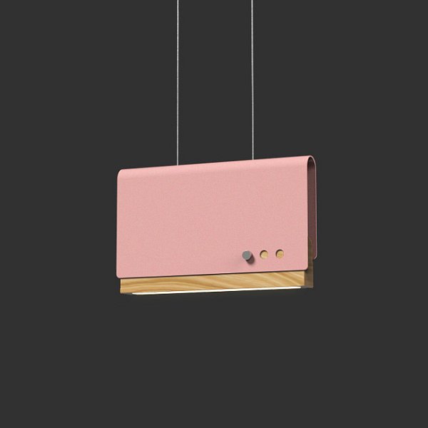 Светодиодный подвесной светильник BOOK 2 H15*25 Pink by ImperiumLoft