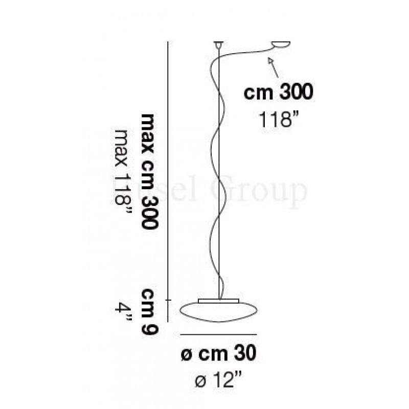 Подвесной светильник Vistosi SABA SP 30 D1