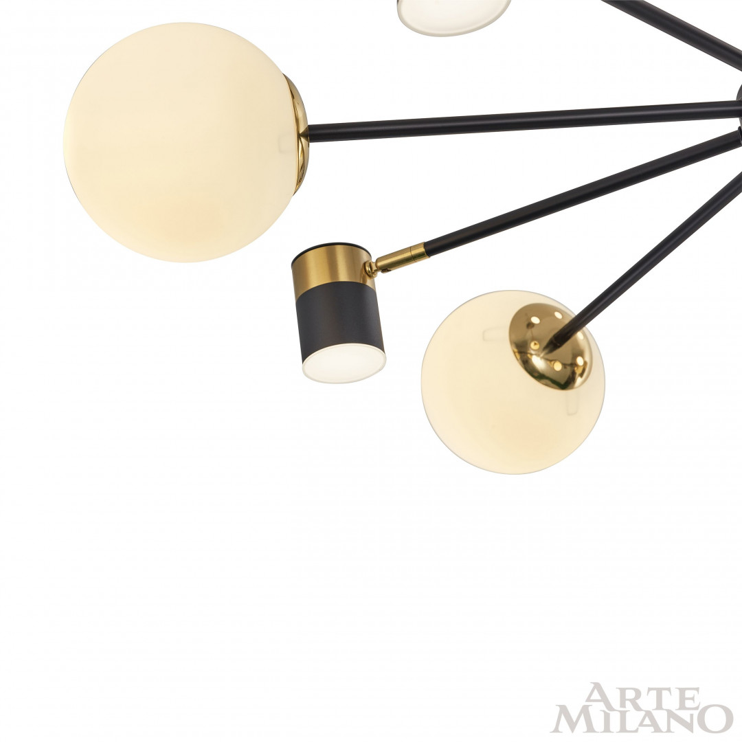 Люстра светодиодная 274802/10 BK/GD Arte Milano