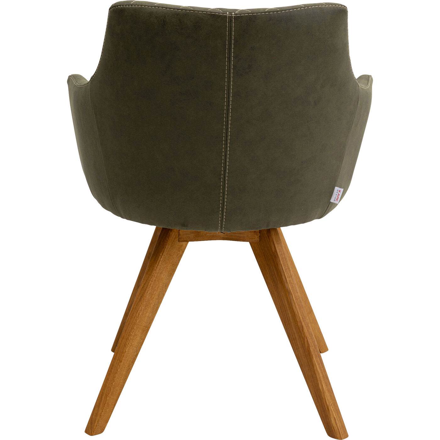 Стул вращающийся Coco Wood Green KARE 70741