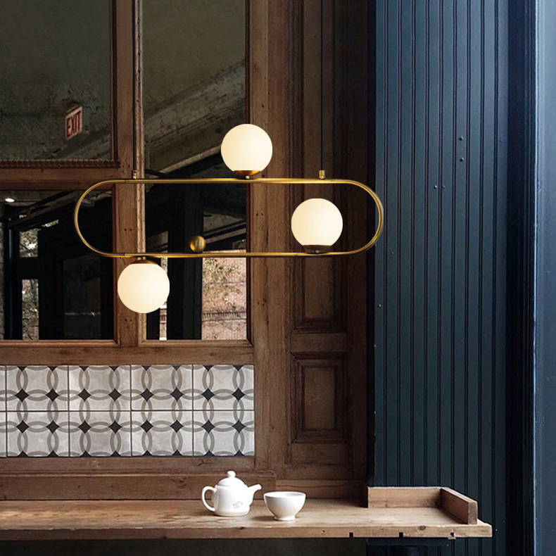 Подвесной Реечный Светильник Hoop L90 Черный By Imperiumloft