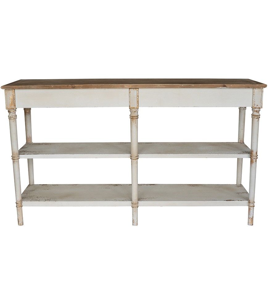 Консоль пристенная Прованс, с -мя полками Glasar D7231