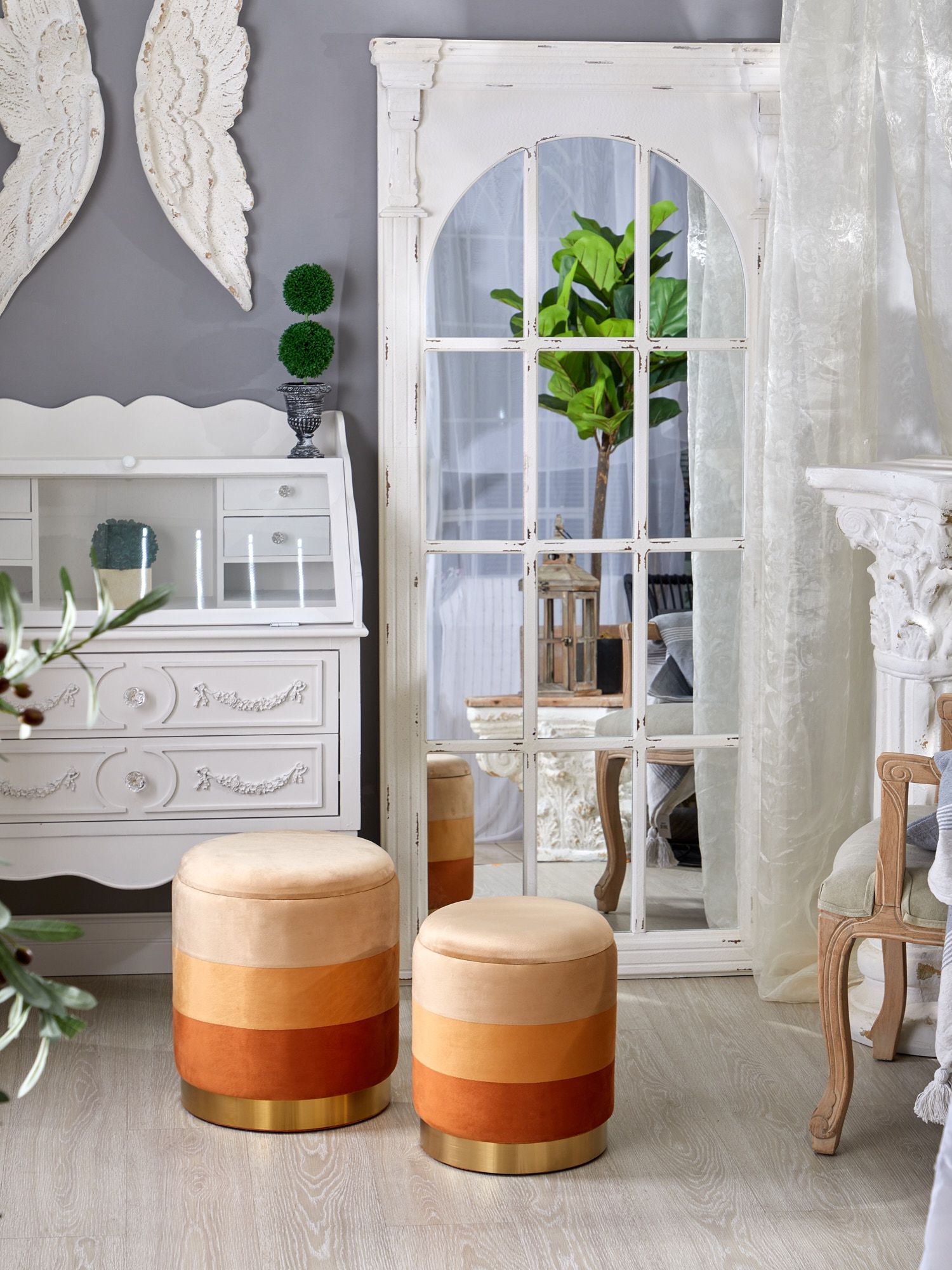 Пуф с крышкой Glasar 49-332B