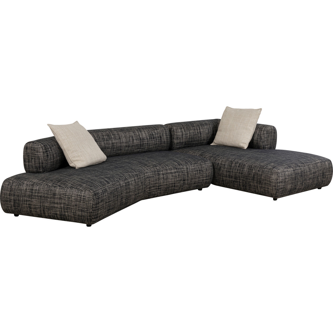 Диван угловой Ткань Рогожка KARE Bow 87555