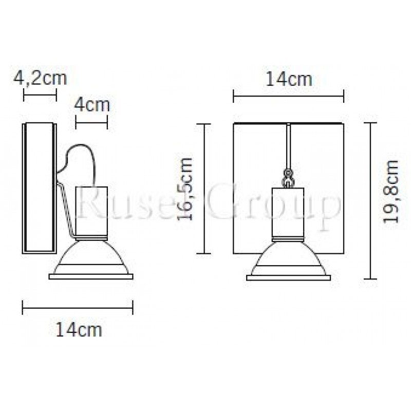 Настенно-потолочный светильник Fabbian Book D85 G03 01
