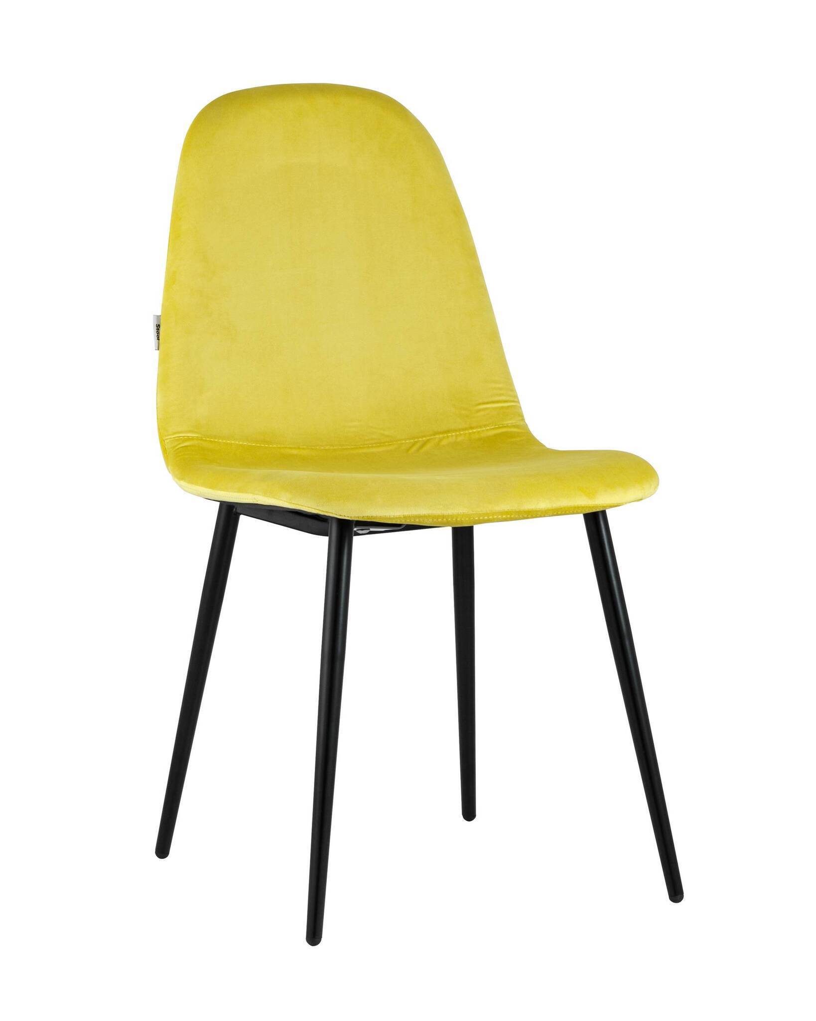 Стул Норман велюр желтый Stool Group
