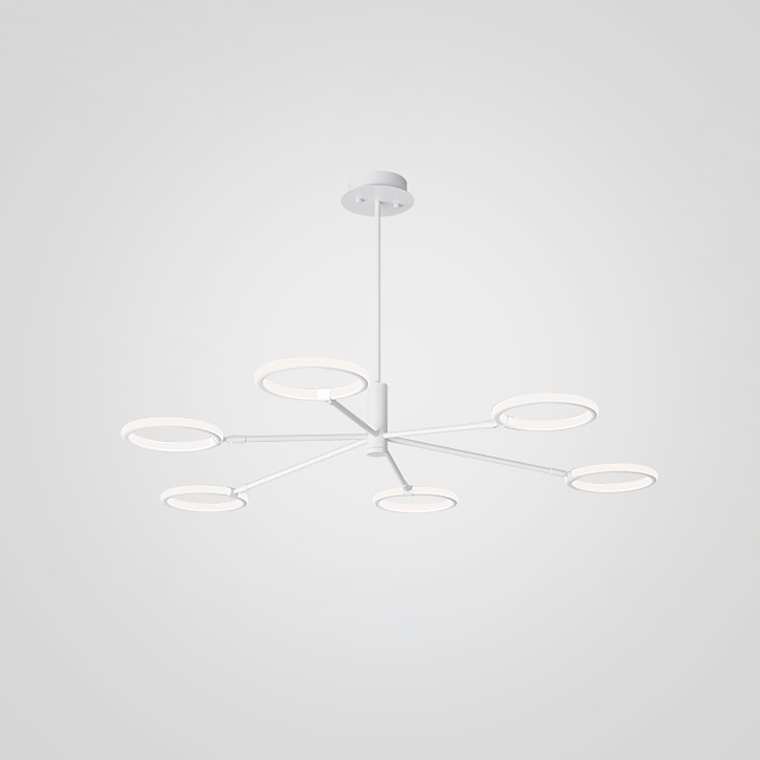 Люстра на штанге RINGLETS A White by ImperiumLoft