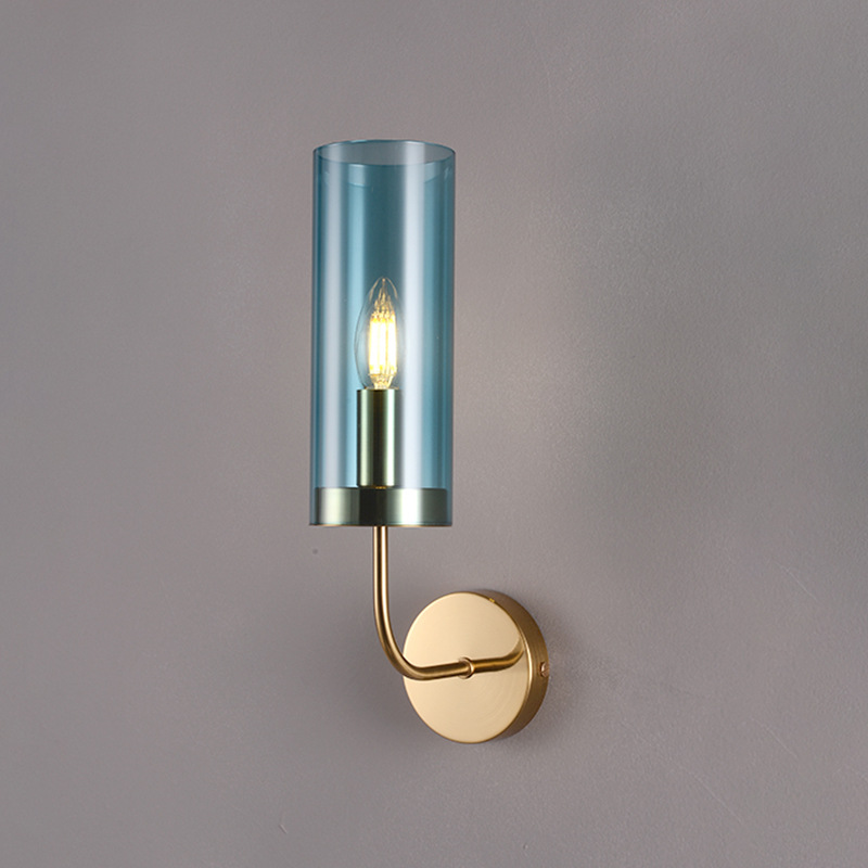 Настенный светильник Agne Brass Glass Tube wall light by ImperiumLoft