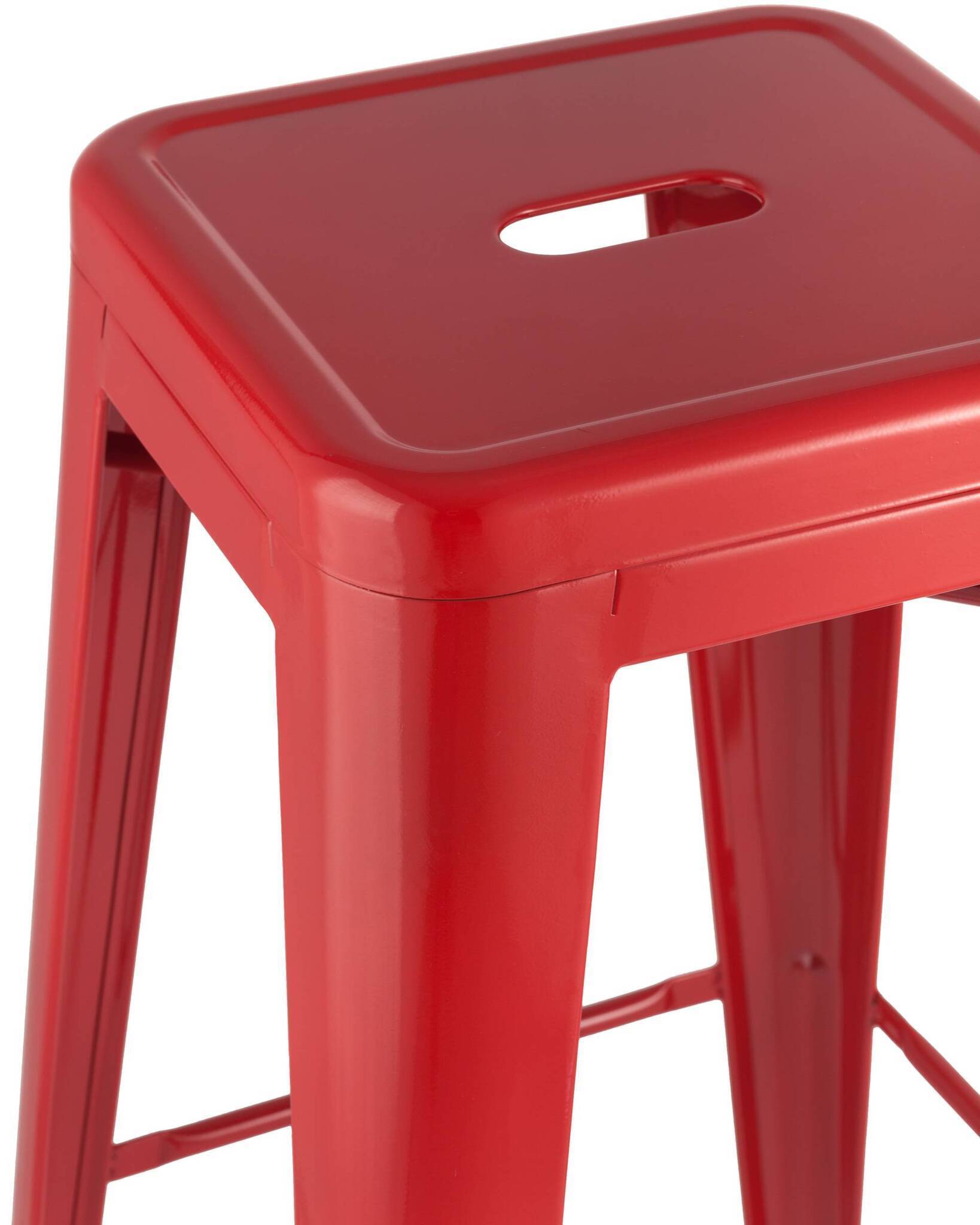 Стул барный TOLIX красный глянцевый Stool Group