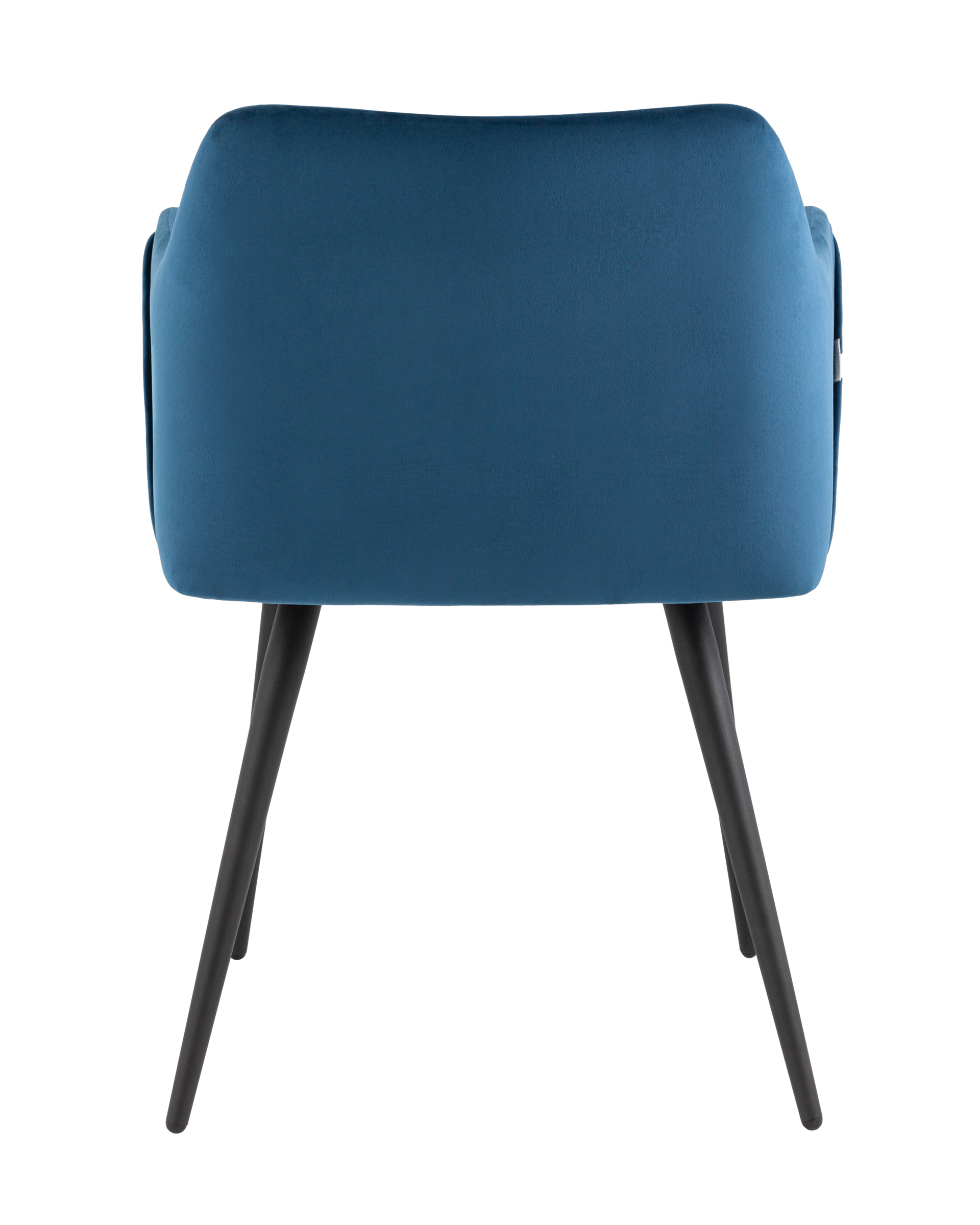 Стул с подлокотниками Джоэл велюр синий Stool Group