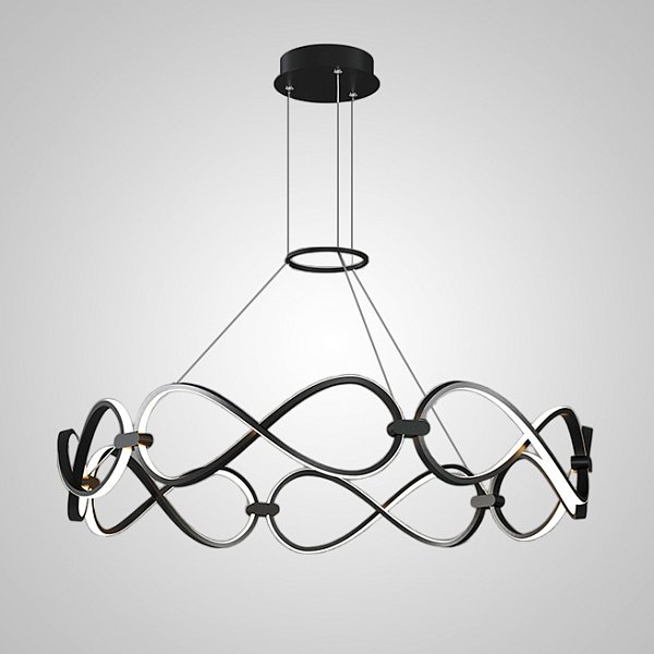 Подвесная люстра FORLI BW D80 Black by ImperiumLoft