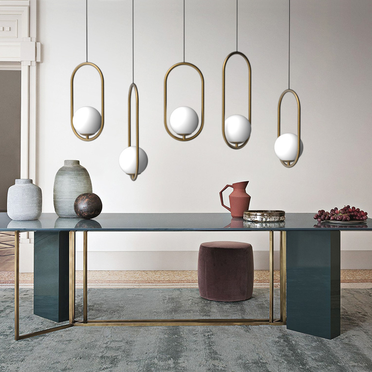 Подвесной светильник Matthew McCormick hoop 40 Chrome MILA Pendant by ImperiumLoft