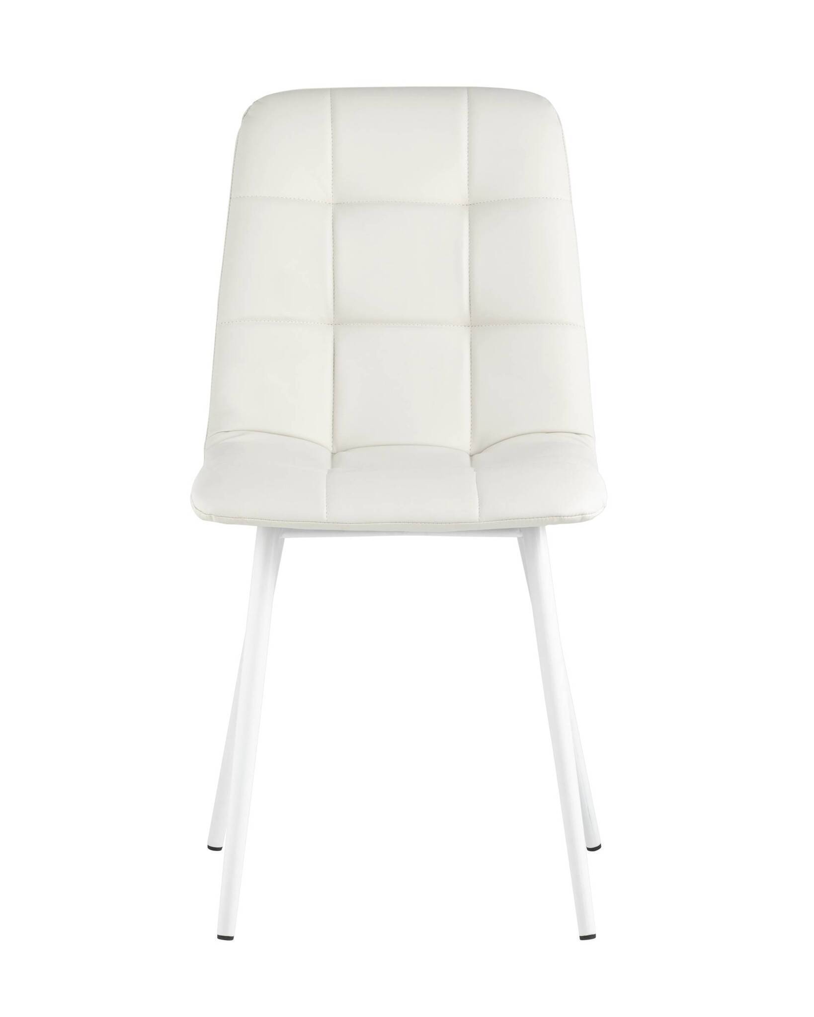 Стул Oliver экокожа белый белые ножки Stool Group