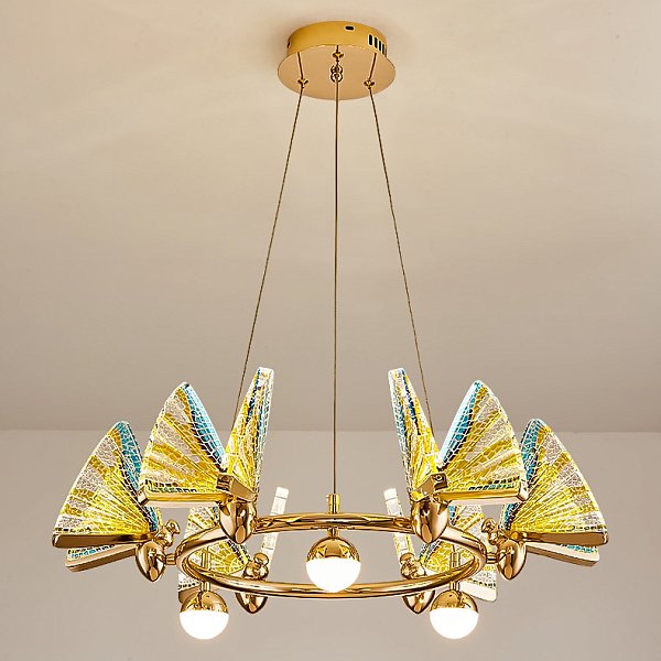 Подвесная люстра AMELIS LUX D63 Multicolor Трехцветный свет by ImperiumLoft
