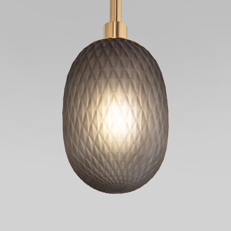 Каскадная люстра Eurosvet 50266 дымчатый/прозрачный/янтарный