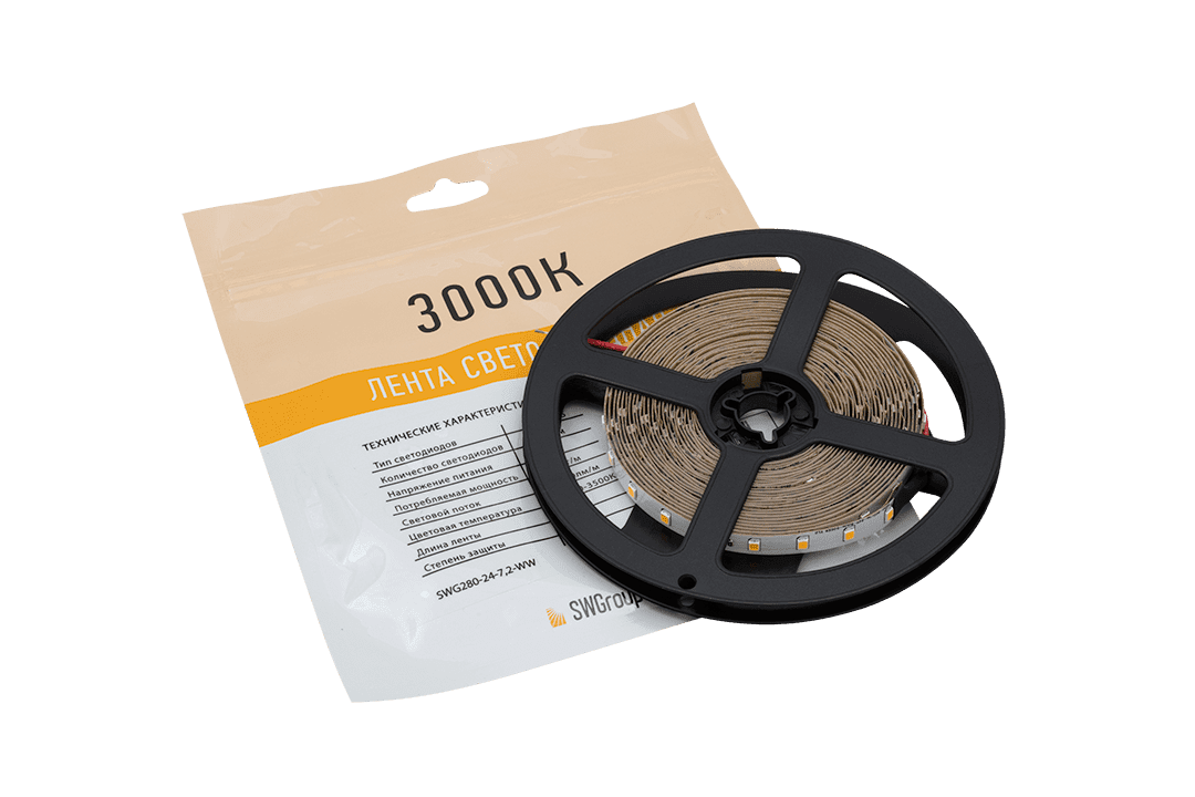 Лента светодиодная SWG SWG2P80-24-7.2-WW