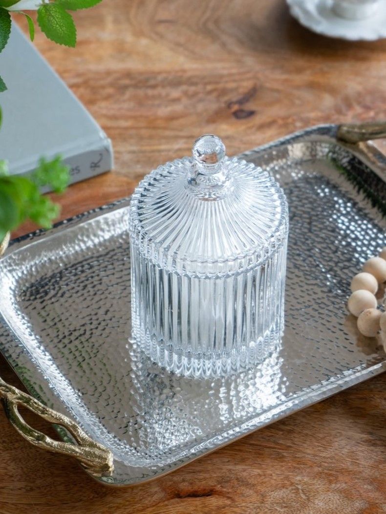 Конфетница с крышкой Glasar AV75319