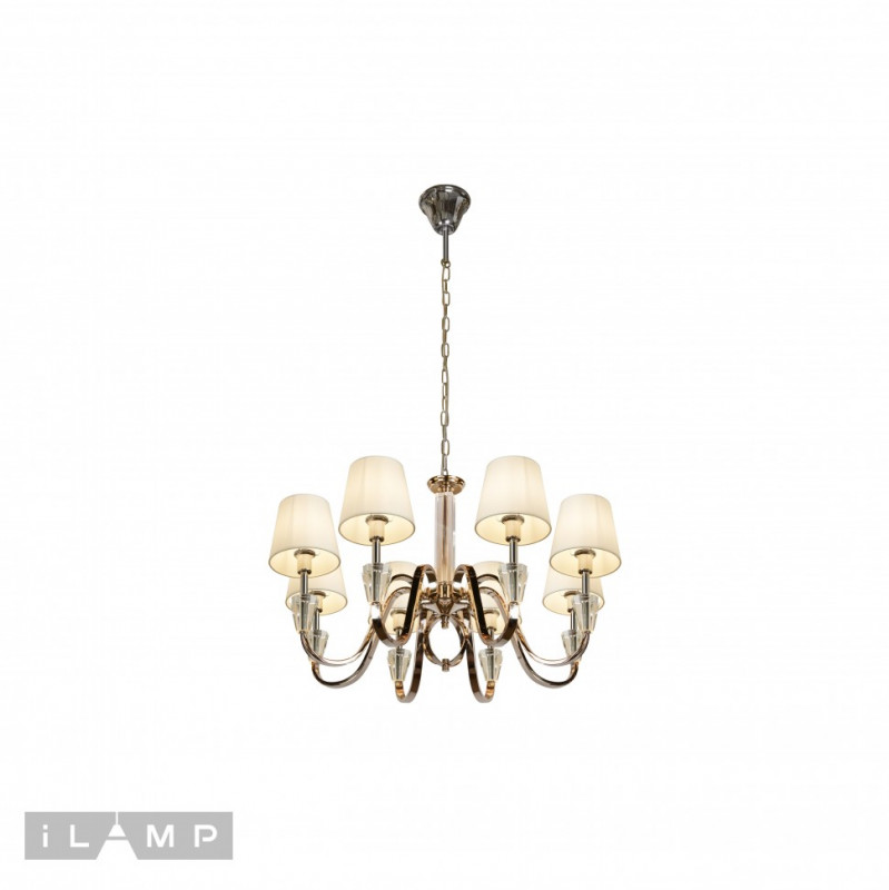 Подвесная люстра iLamp P2424-8 Nickel