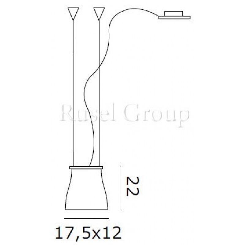 Подвесной светильник de MAJO BELL S1D