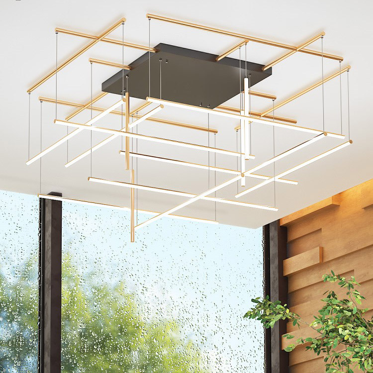 Потолочная люстра INLET E Black by ImperiumLoft