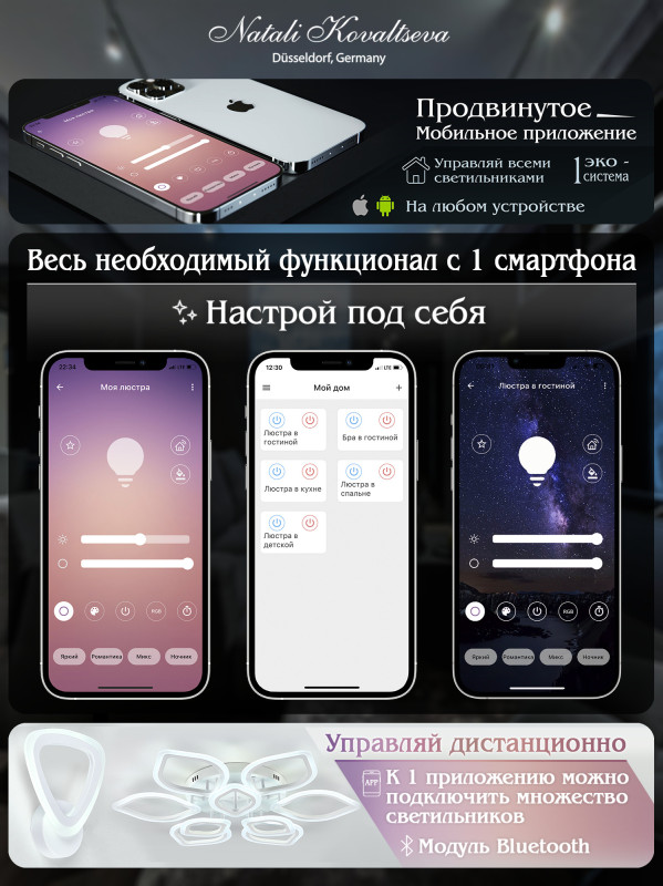 Накладная люстра Natali Kovaltseva LED LAMPS 81196